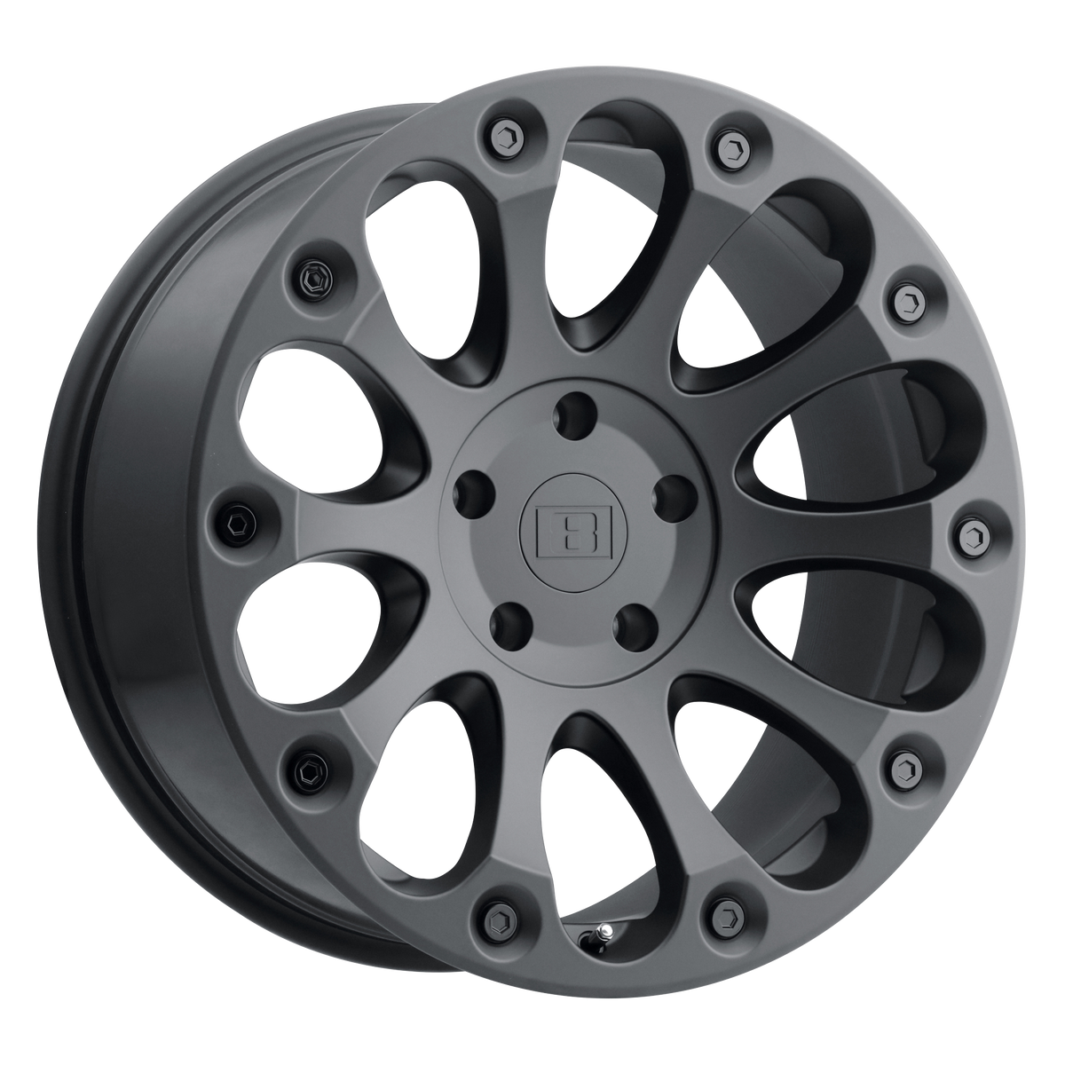 Level 8 Wheels Impact Matte Black
