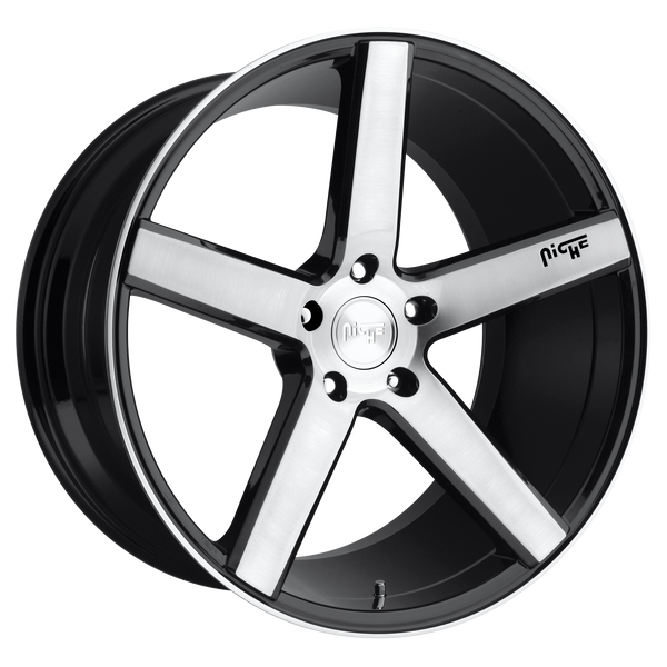 Niche Wheels M124 Milan Gloss Black Brushed