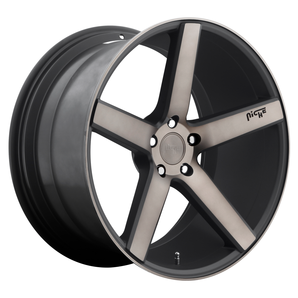 Niche Wheels M134 Milan Matte Black Machined with Double Dark Tint