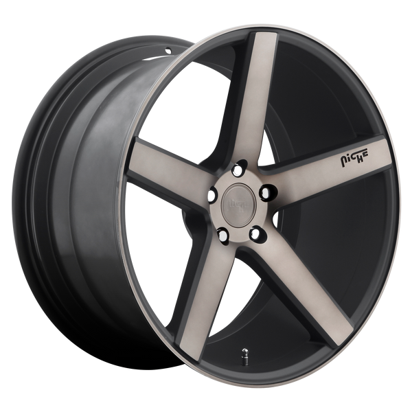 Niche Wheels M134 Milan Matte Black Machined with Double Dark Tint