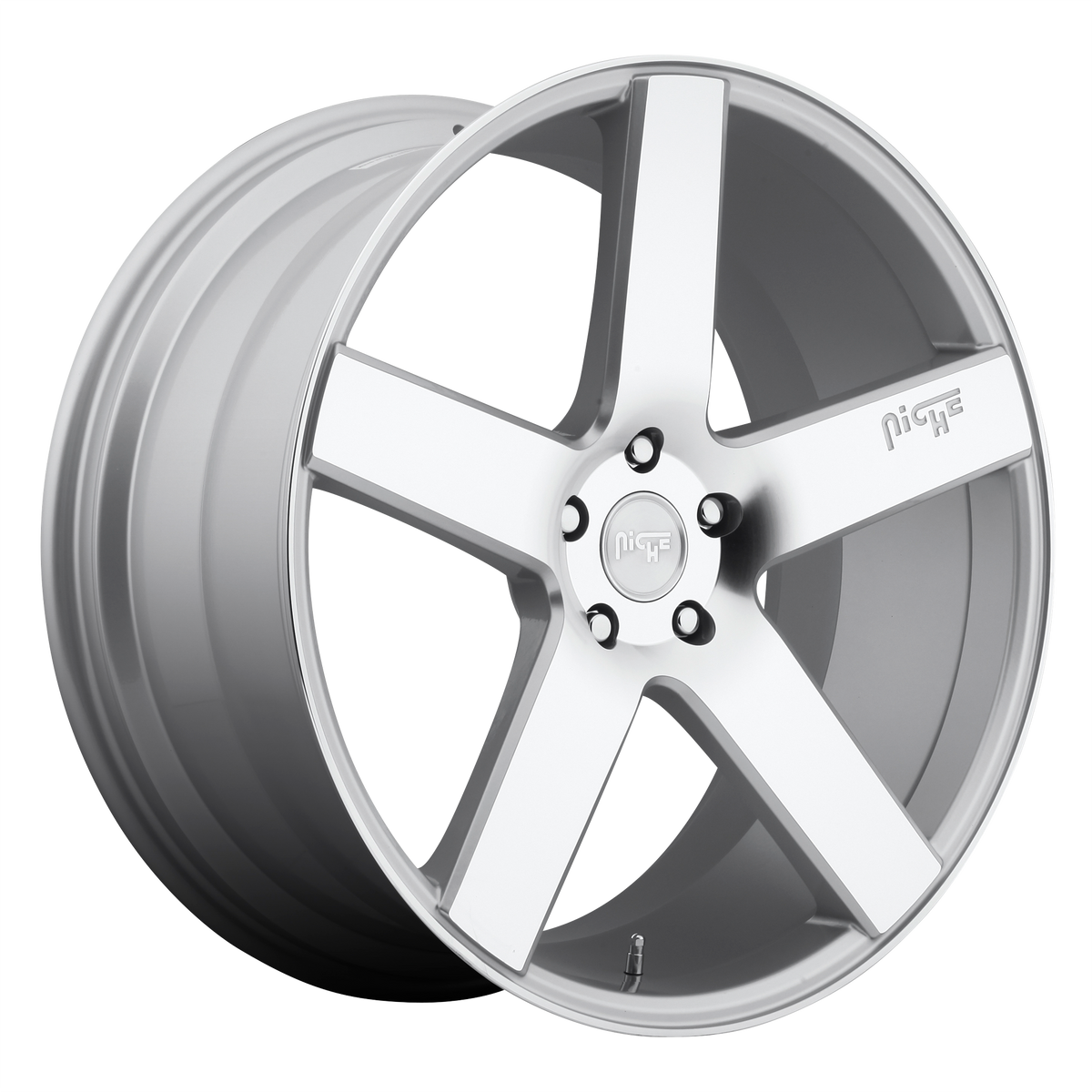 Niche Wheels M135 Milan Gloss Silver Machined