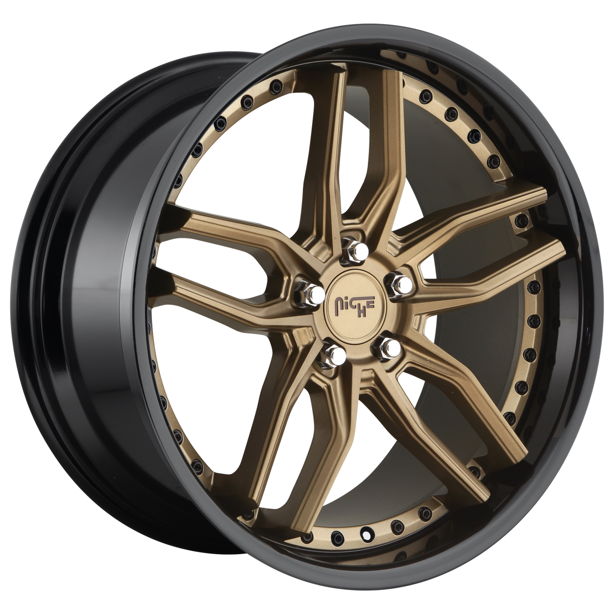 Niche Wheels M195 Methos Matte Bronze Black Bead Ring