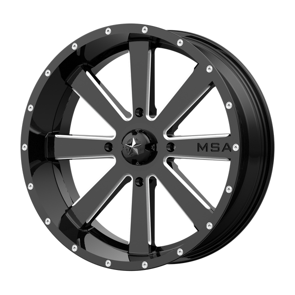 MSA Offroad Wheels M34 Flash Utv Gloss Black Milled