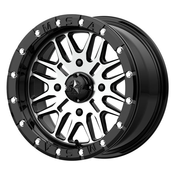 MSA Offroad Wheels M37 Brute Utv Beadlock Gloss Black Machined