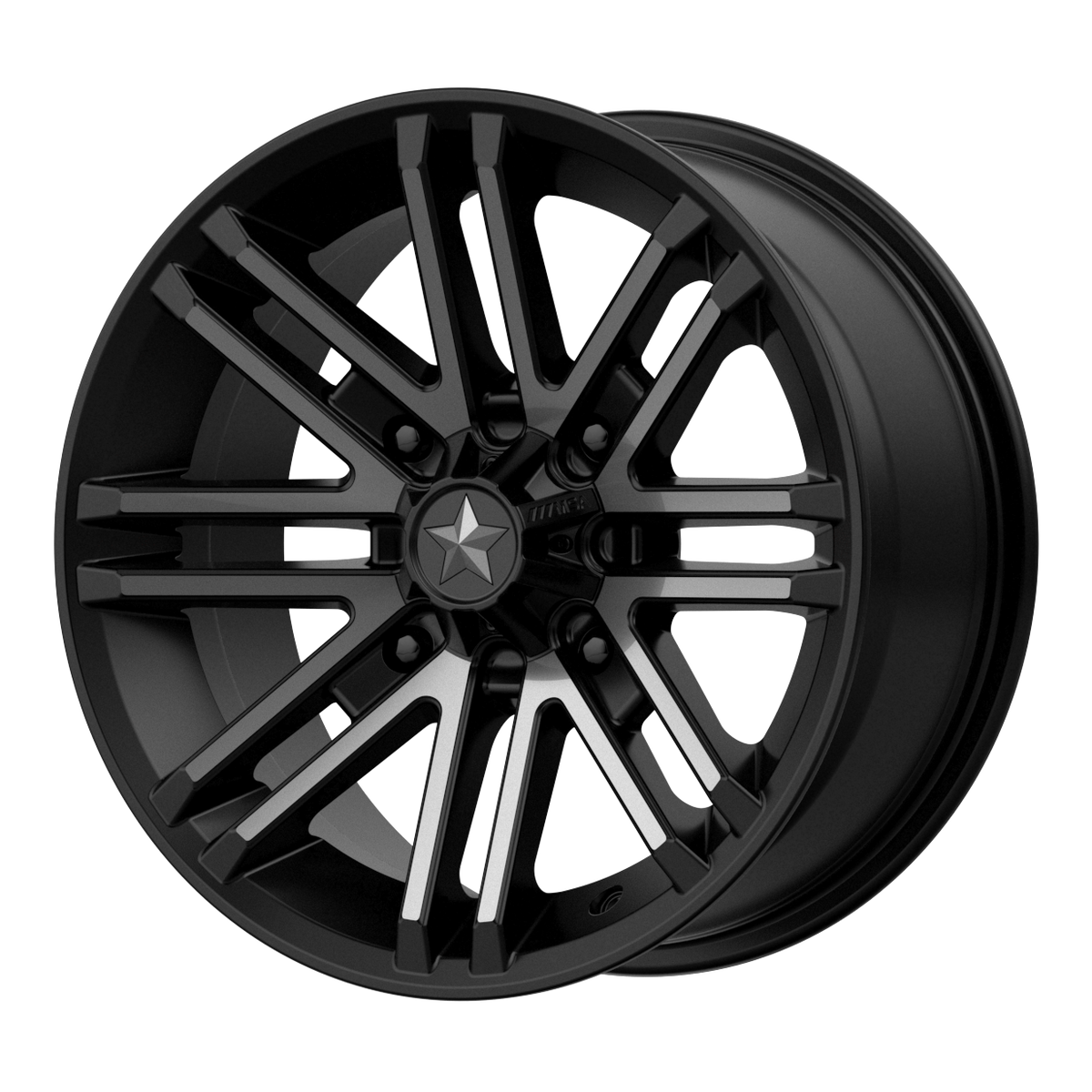 MSA Offroad Wheels M40 Rogue Utv Satin Black with Titanium Tint