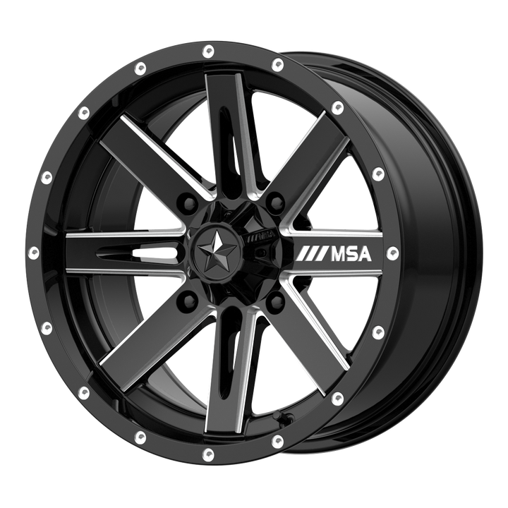 MSA Offroad Wheels M41 Boxer Utv Gloss Black Milled
