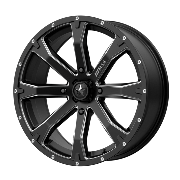MSA Offroad Wheels M42 Bounty Utv Satin Black Milled