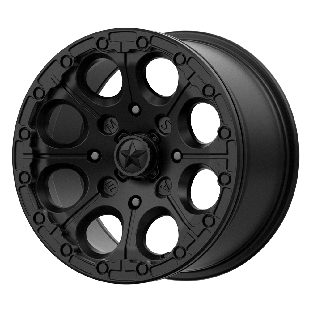 MSA Offroad Wheels M44 Cannon Utv Beadlock Satin Black