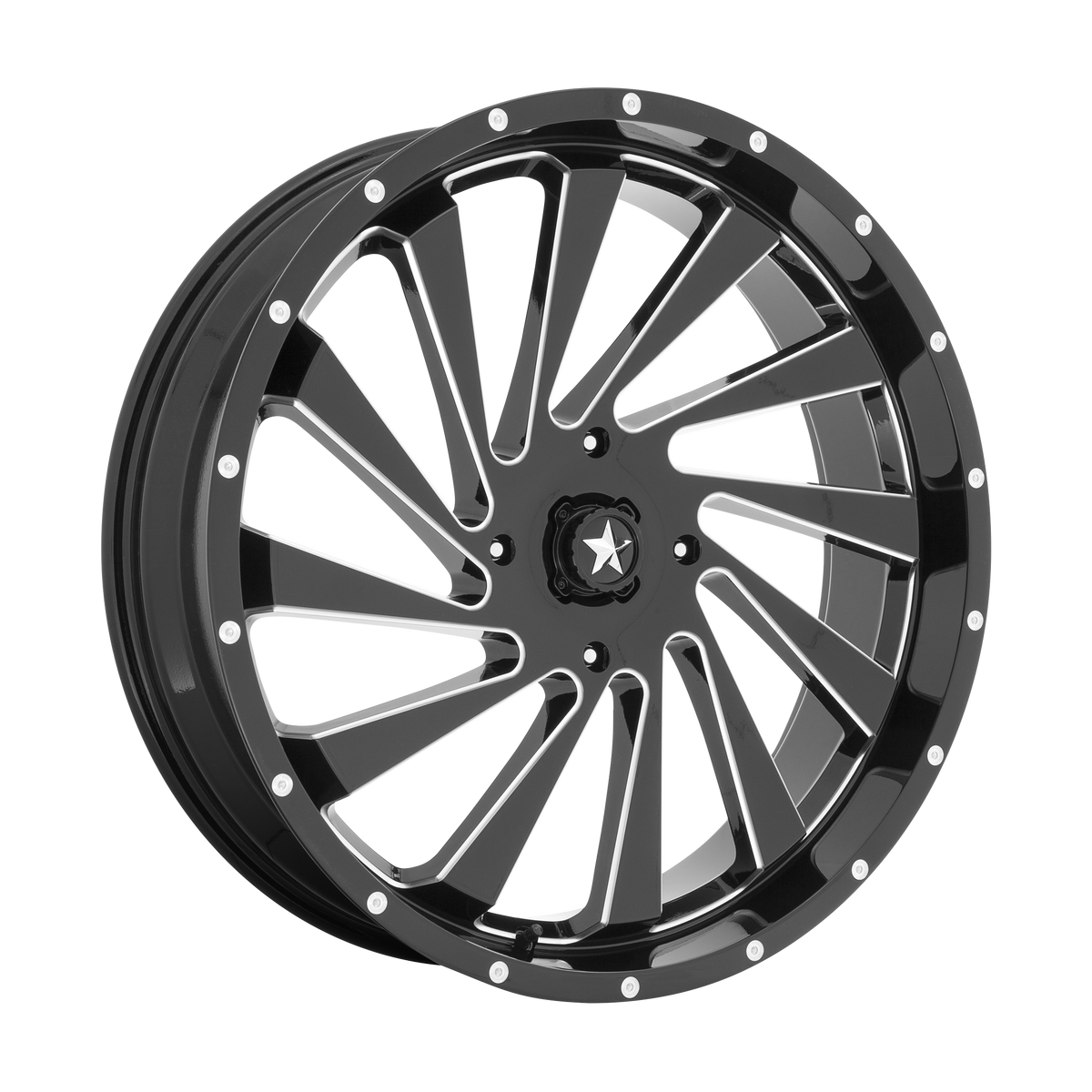 MSA Offroad Wheels M46 Blade Utv Gloss Black Milled