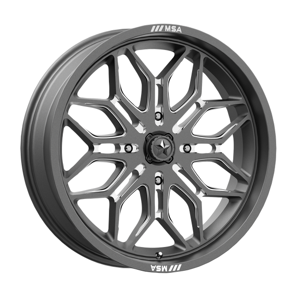 MSA Offroad Wheels M47 Sniper Utv Gunmetal Milled