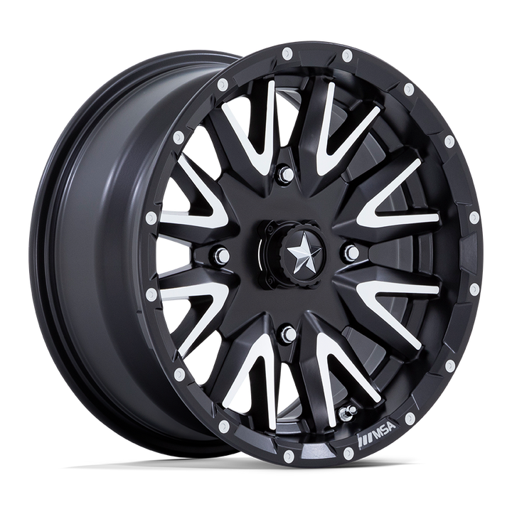 MSA Offroad Wheels M49 Creed Utv Matte Black Machined