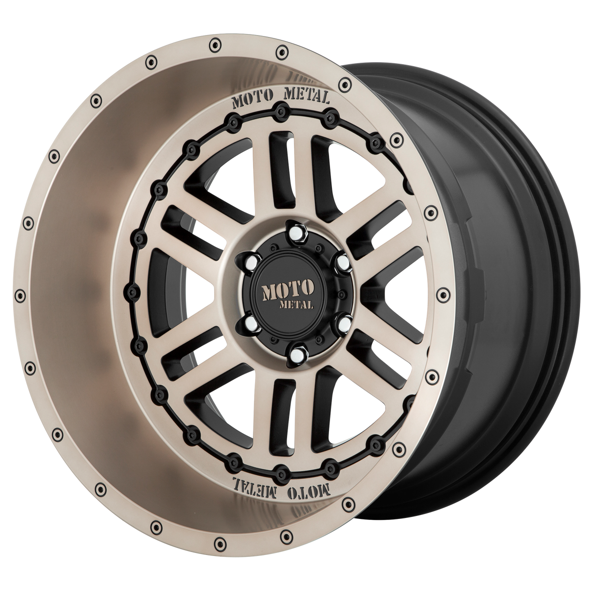 Moto Metal Wheels MO800 Deep Six Satin Black with Bronze Tint