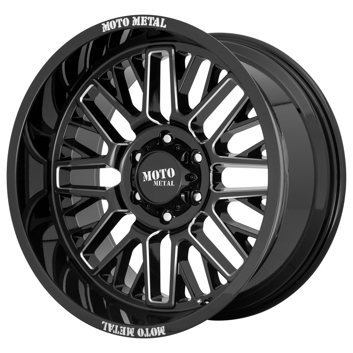 Moto Metal Wheels MO802 Warlock Gloss Black Milled