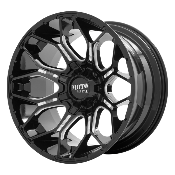 Moto Metal Wheels MO808 Sniper Gloss Black Milled