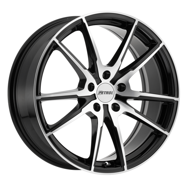Petrol Wheels P0A Gloss Black with Machined Cut Face
