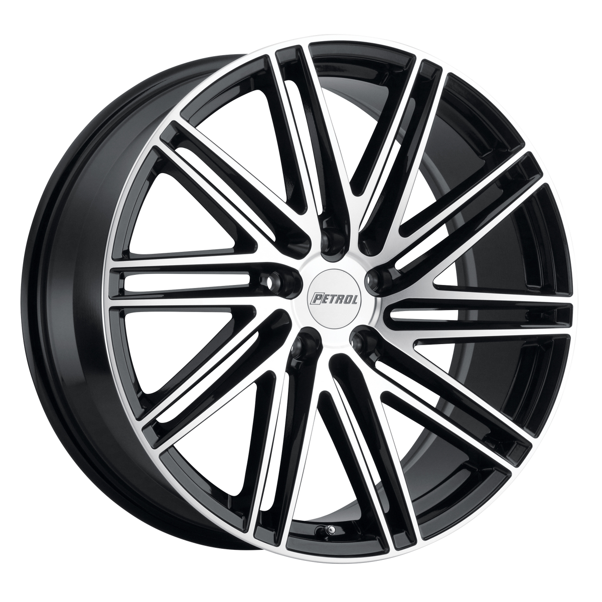 Petrol Wheels P1C Gloss Black with Machined Cut Face