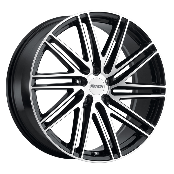 Petrol Wheels P1C Gloss Black with Machined Cut Face