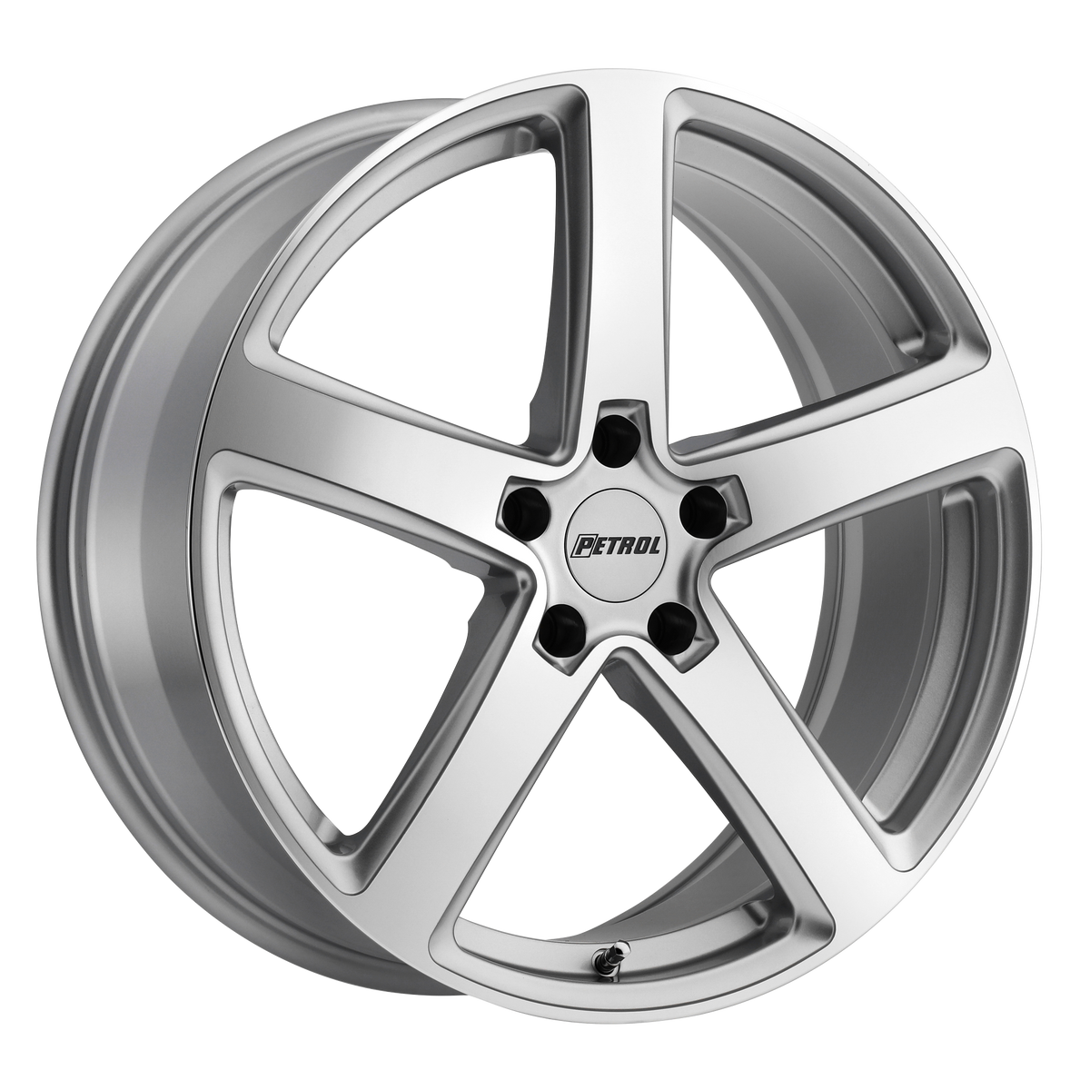 Petrol Wheels P2A Silver with Machined Cut Face