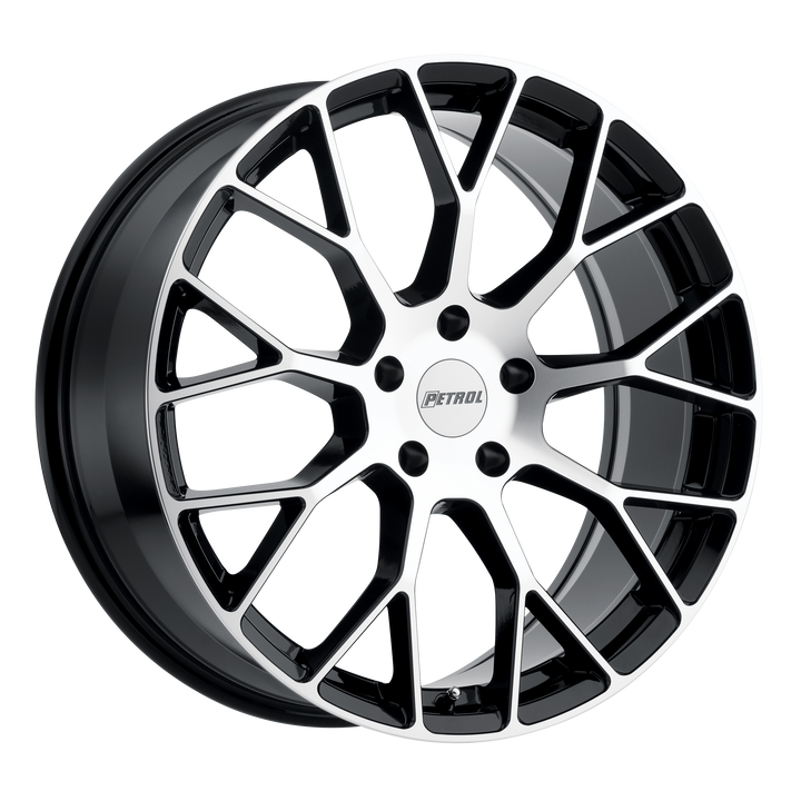 Petrol Wheels P2B Gloss Black with Machined Cut Face
