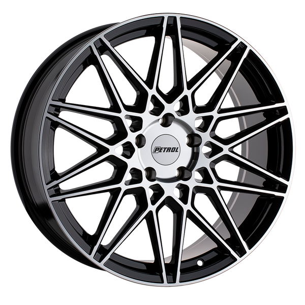 Petrol Wheels P3C Gloss Black with Machined Cut Face