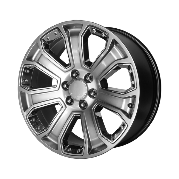 Performance Replicas Wheels PR113 Hyper Silver with Chrome Accents