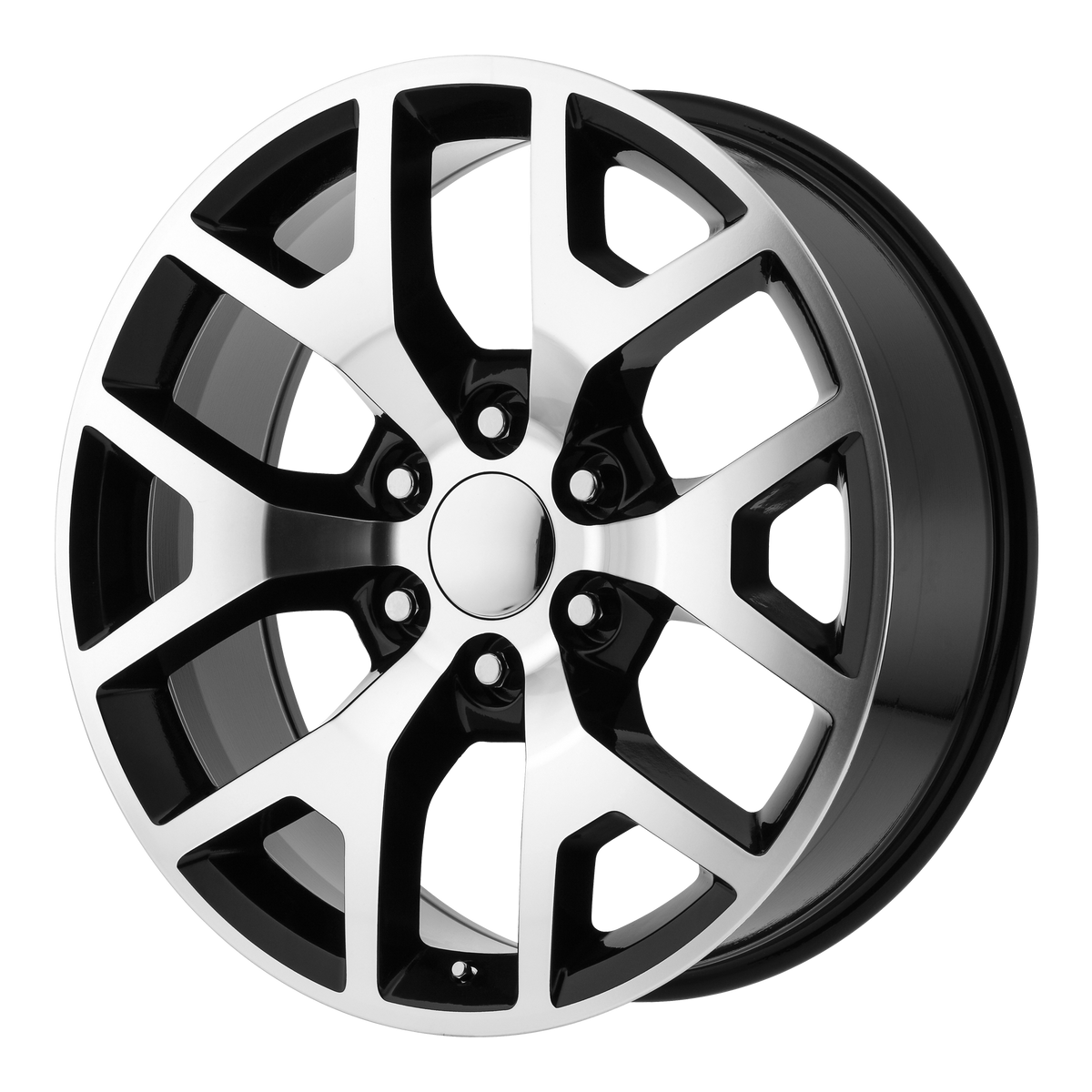 Performance Replicas Wheels PR169 Gloss Black with Machined Spokes