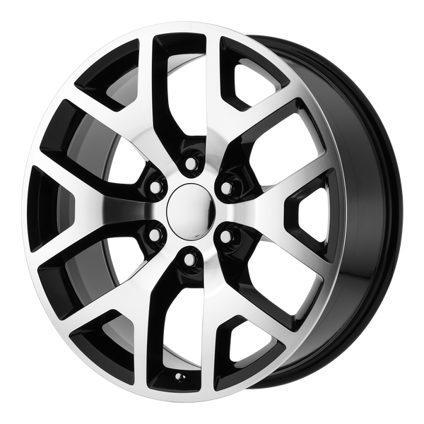 Performance Replicas Wheels PR169 Gloss Black with Machined Spokes