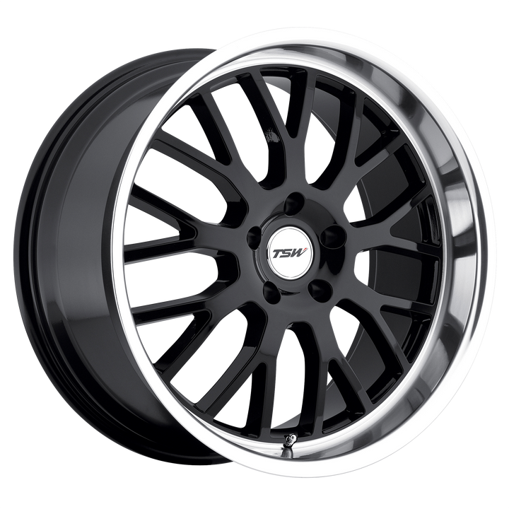 TSW Wheels Tremblant Gloss Black with Mirror Cut Lip