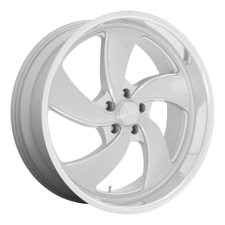 US Mags Wheels U134 Desperado Silver Brushed Face Milled Diamond Cut Lip