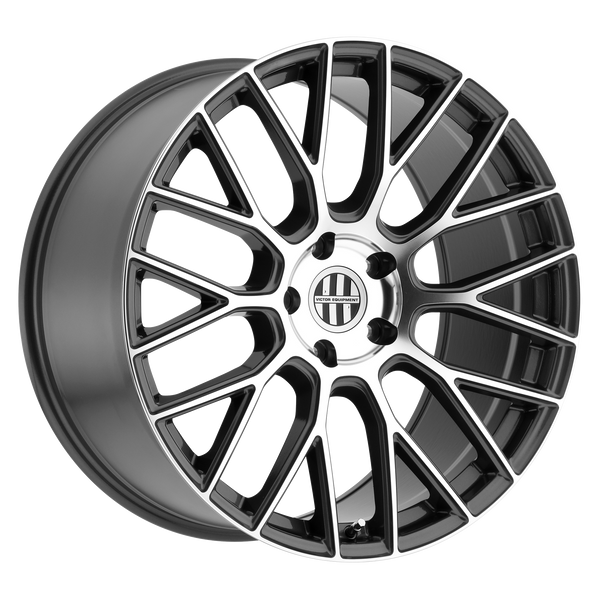 Victor Equipment Wheels Stabil Gunmetal with Mirror Cut Face