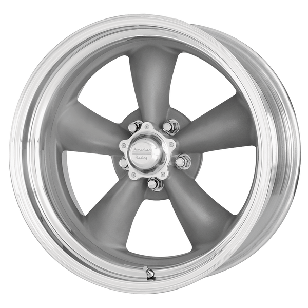 American Racing Wheels VN215 Classic Torq Thrust Ii Mag Gray with Machined Lip