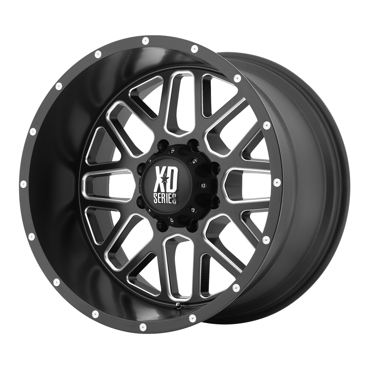 XD Series Wheels XD820 Grenade Satin Black Milled