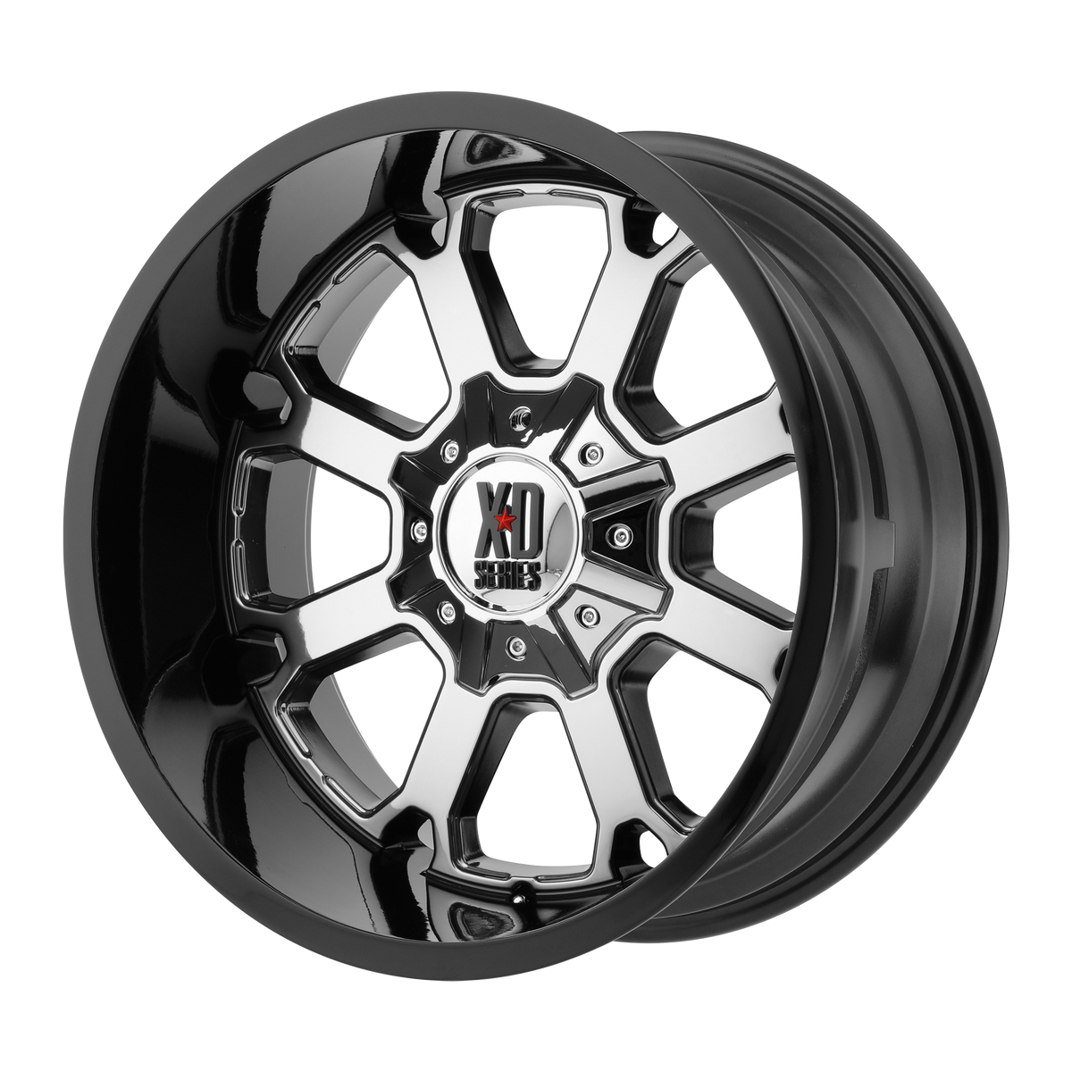 XD Series Wheels 825 Pvd Center with Gloss Black Lip