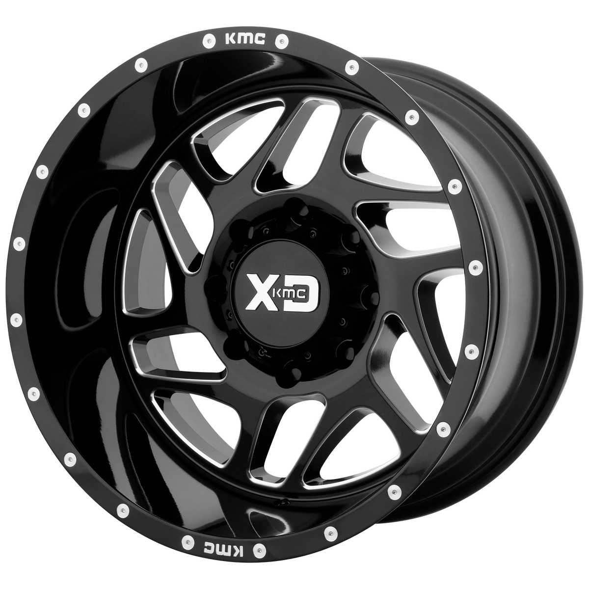 XD Series Wheels XD836 Fury Gloss Black Milled
