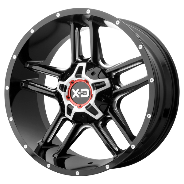 XD Series Wheels XD839 Clamp Gloss Black Milled