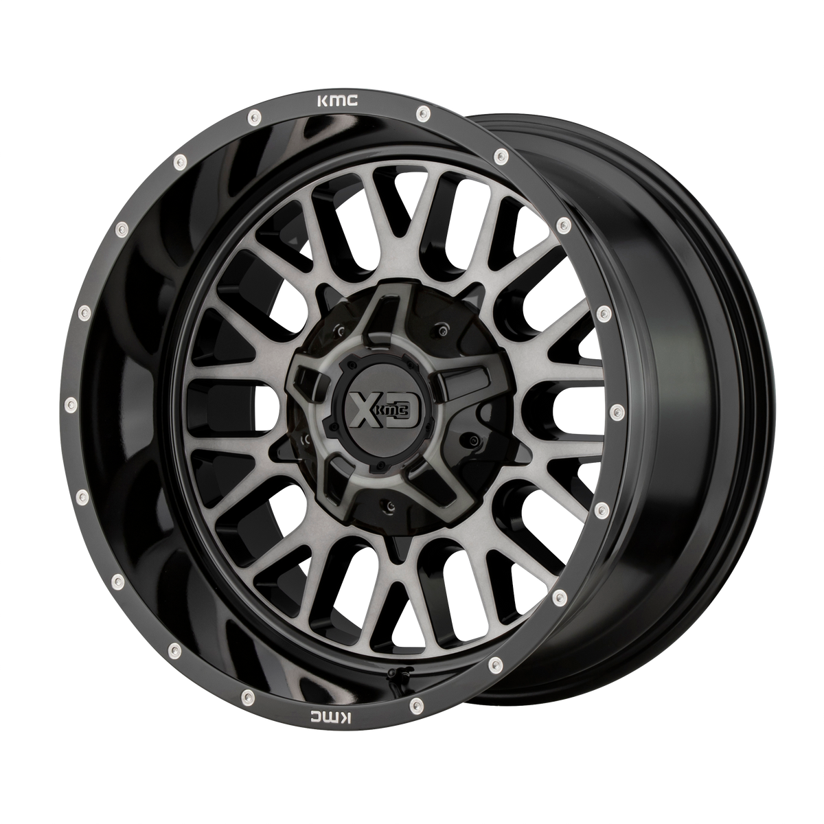 XD Series Wheels XD842 Snare Gloss Black with Gray Tint