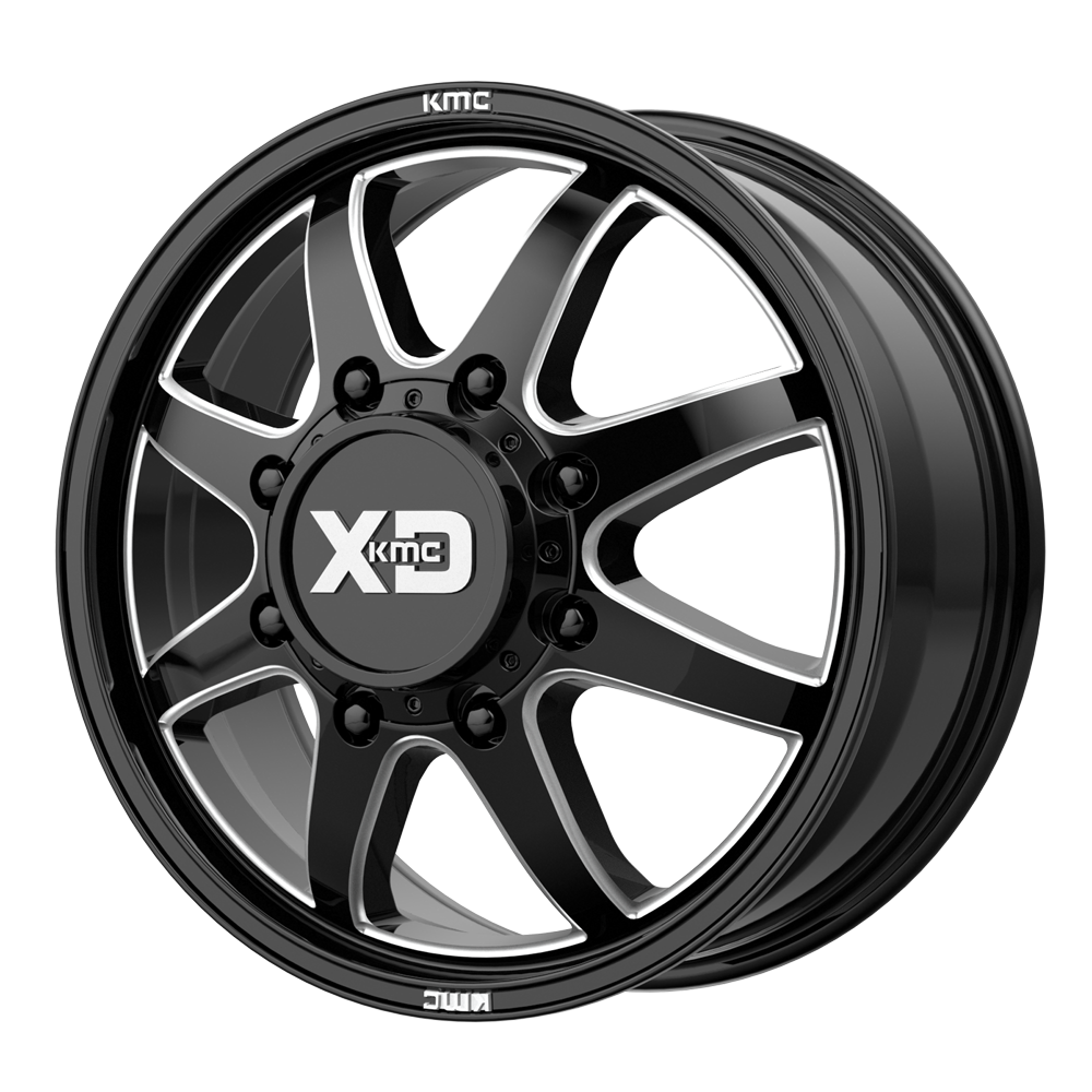 XD Series Wheels XD845 Pike Dually Gloss Black Milled