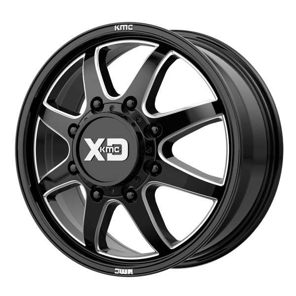 XD Series Wheels XD845 Pike Dually Gloss Black Milled