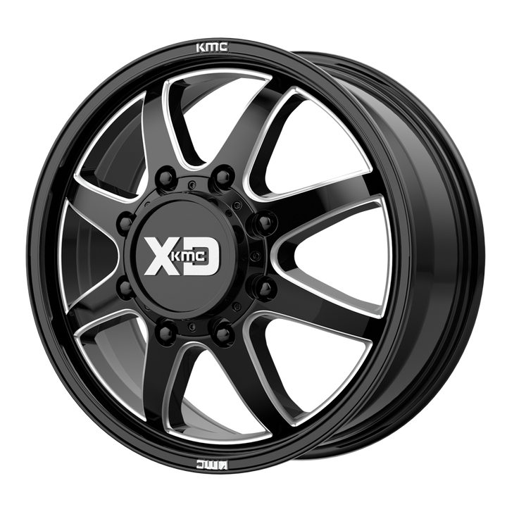 XD Series Wheels XD845 Pike Dually Gloss Black Milled