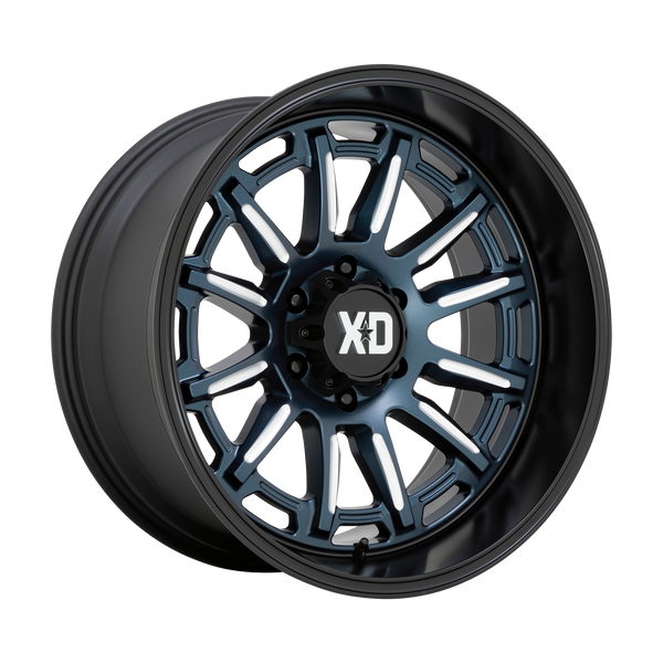 XD Series Wheels XD865 Phoenix Metallic Blue Milled with Black Lip