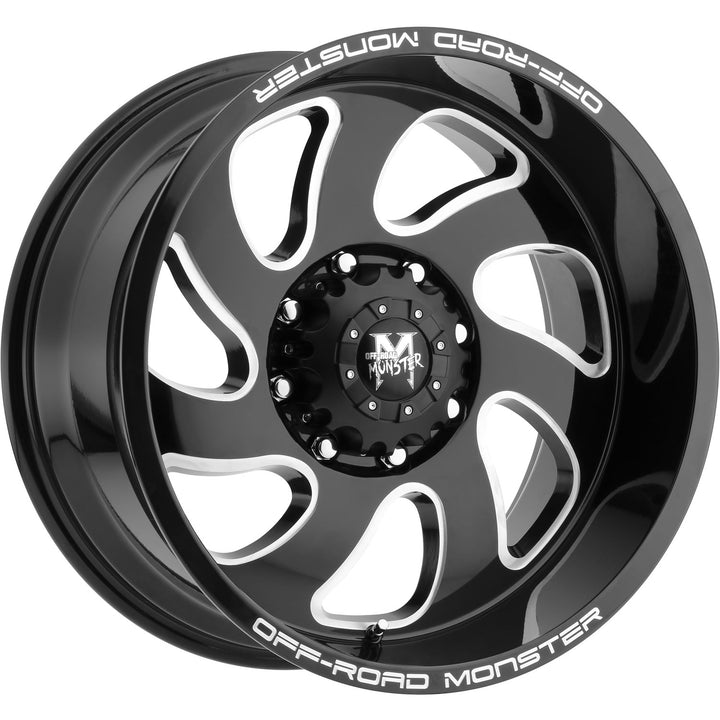 Off-Road Monster Wheels M07 Black Milled