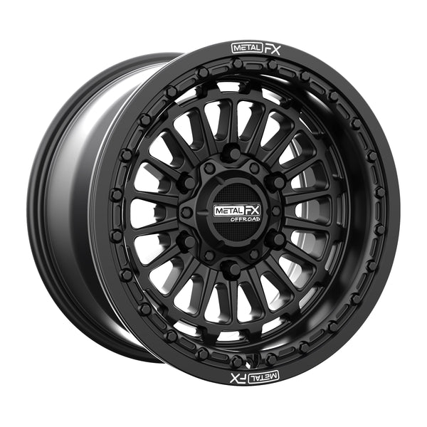 Metal FX Wheels Delta 6R Beadlock Satin Black