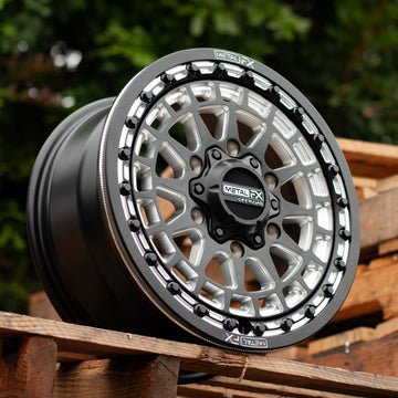 Metal FX Wheels Outlaw 6R Beadlock Satin Black Contrast Cut