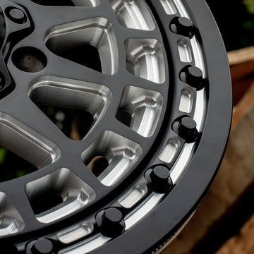 Metal FX Wheels Outlaw 6R Beadlock Satin Black Contrast Cut