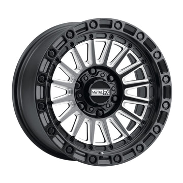 Metal FX Wheels Rogue Truck Satin Black Contrast Cut