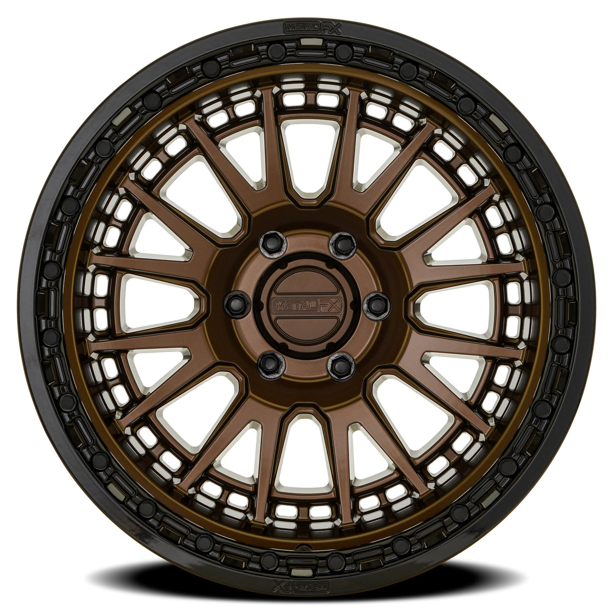 Metal FX Wheels Slayer Truck Smoked Bronze Center Gloss Black Lip