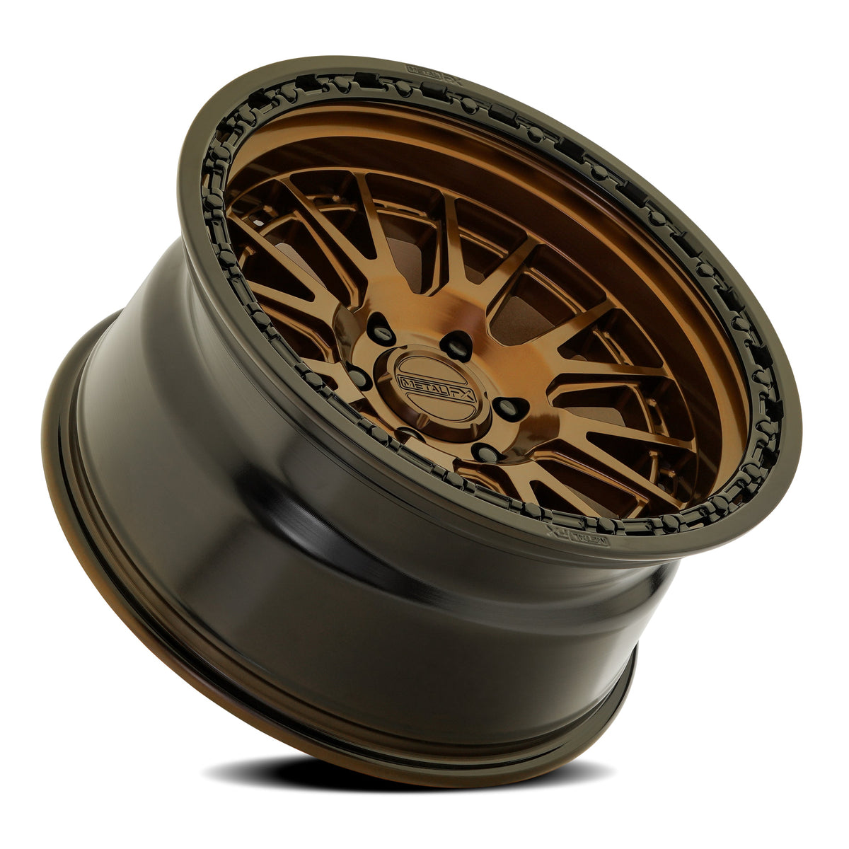 Metal FX Wheels Slayer Truck Smoked Bronze Center Gloss Black Lip