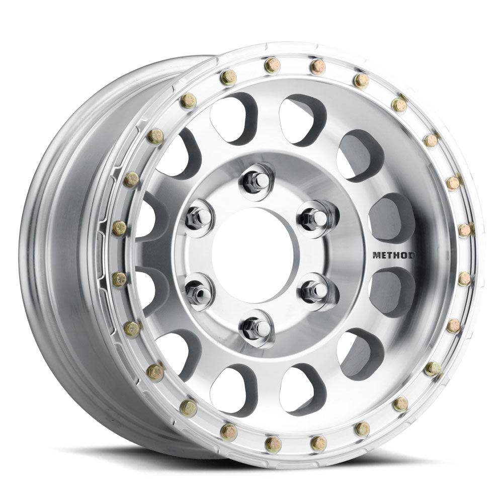 Method Race Wheels MR103 Beadlock Machined Raw angle
