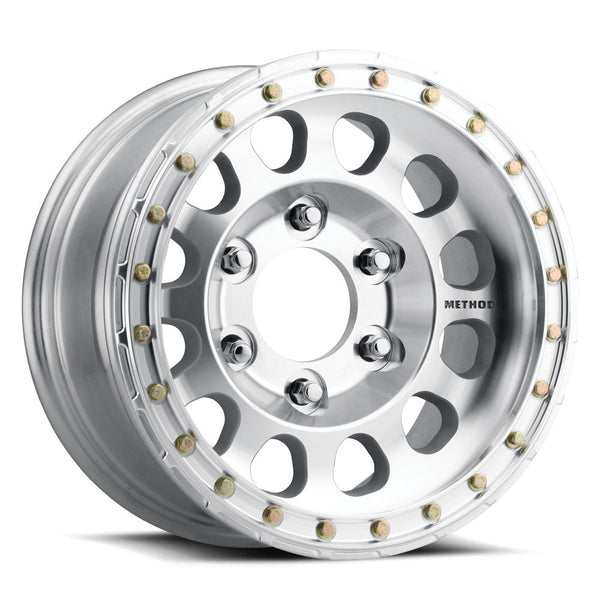 Method Race Wheels MR103 Beadlock Machined Raw angle