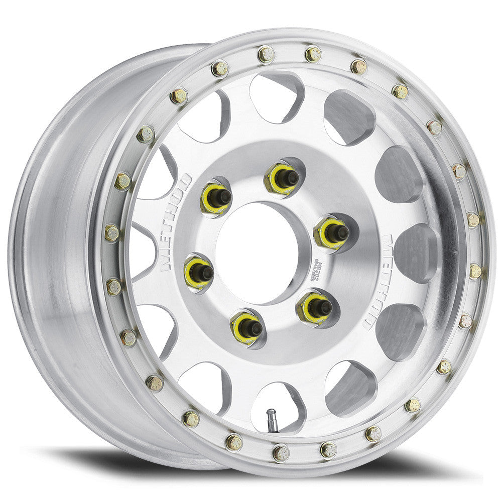 Method Race Wheels MR202 Forged Beadlock Machined Raw 6 lug angle